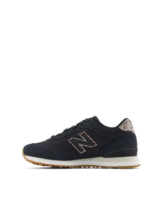 New Balance Blue 515 Leopard Trainers