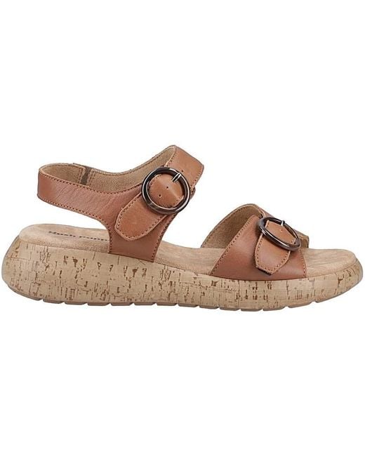 Hush Puppies Brown Alison Buckle Sandal