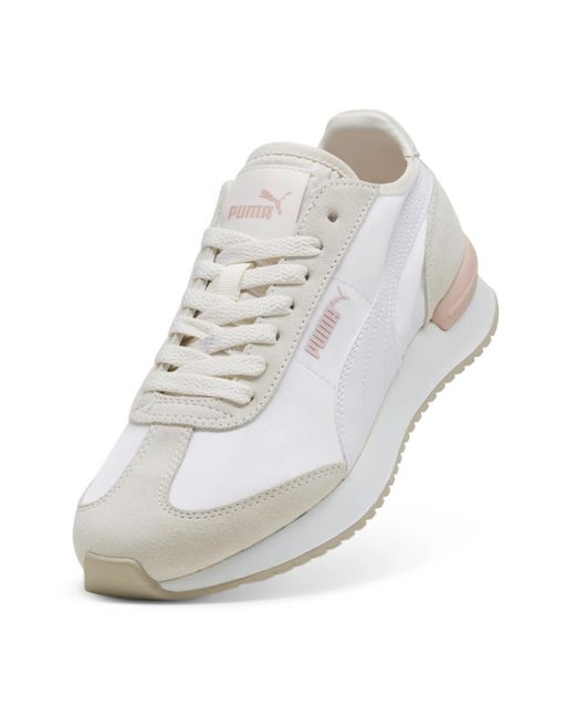 PUMA White R78 Wind Nylon Trainers