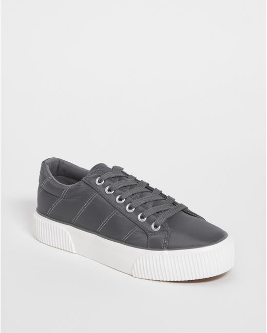 Simply Be White Quilted Trainers Wide Fit