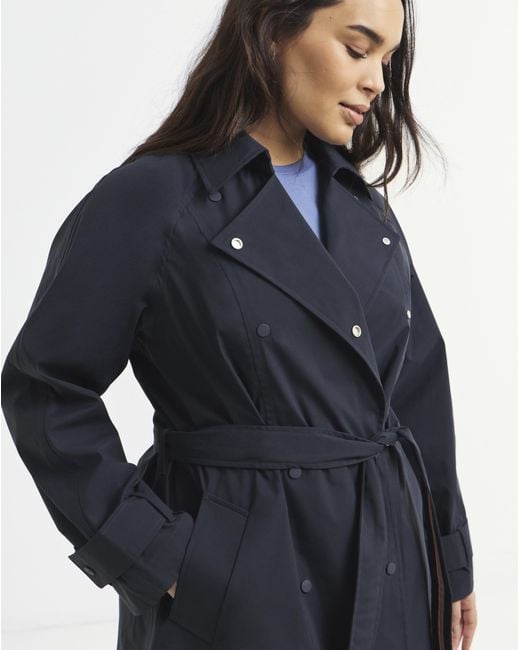 Sweaty Betty Blue Waterproof Trench Coat
