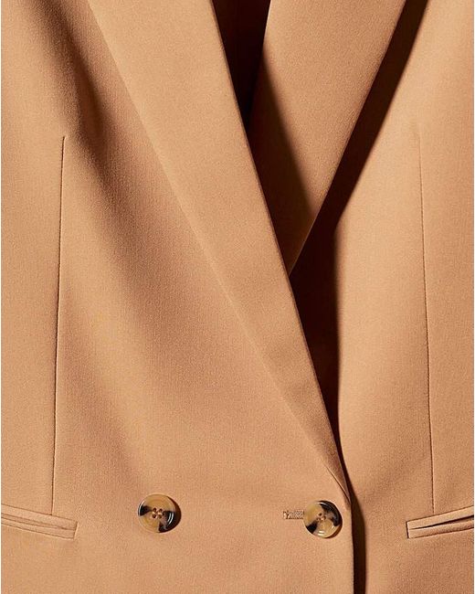 Mango Natural Greta Tan Blazer