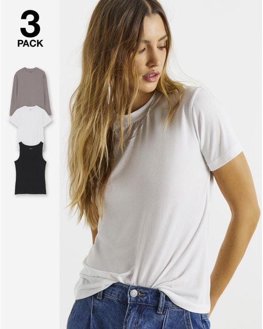 Simply Be Multicolor 3 Pack Mixed Tops
