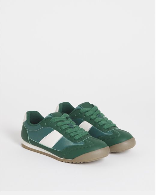 Simply Be White Classic Retro Trainer Wide