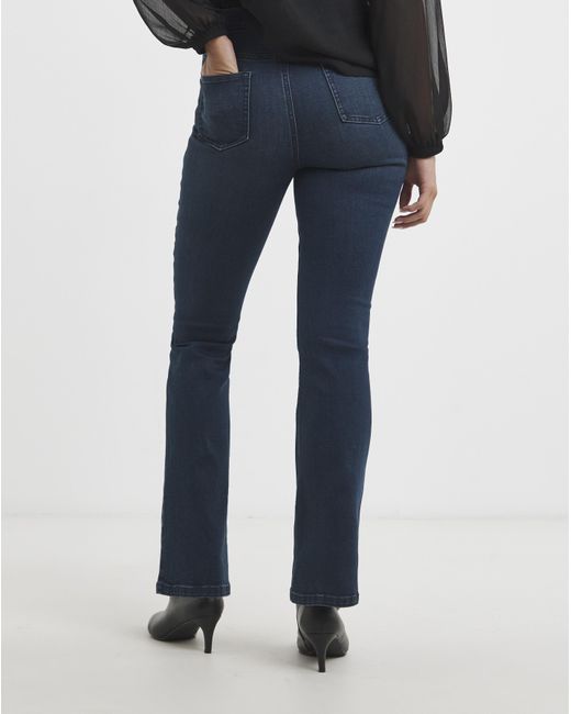 Simply Be Blue Stretch Denim Flared Jeans