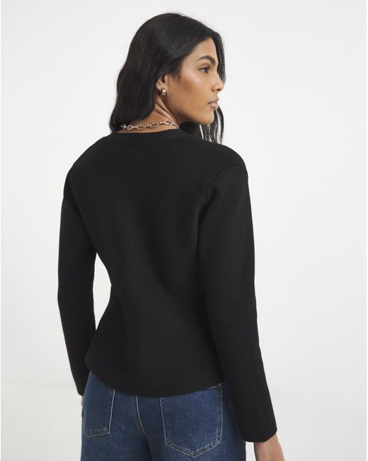 Simply Be Blue Cinched Waist Compact Cardigan
