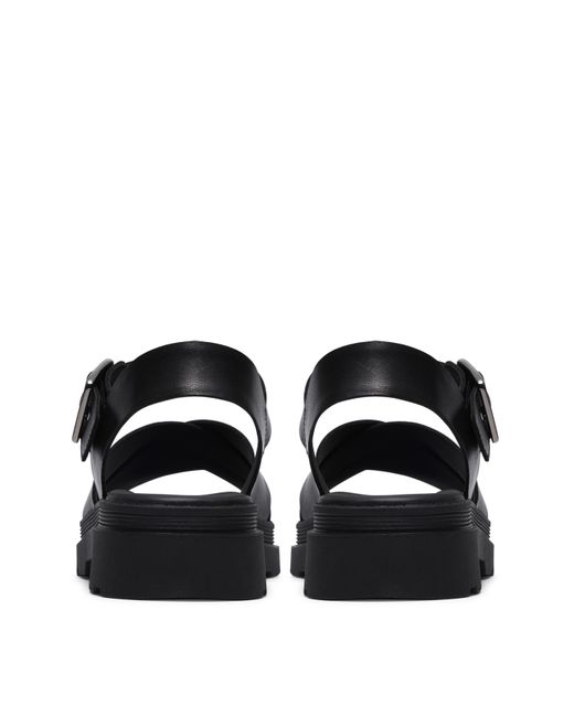 Clarks Black Orinoco Leather Sandal D Fit