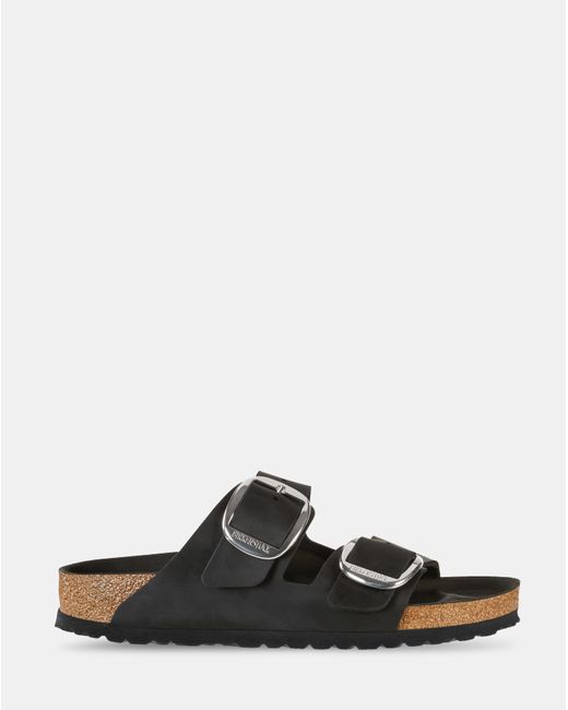 Birkenstock Black Arizona Lea Buckle Sandals