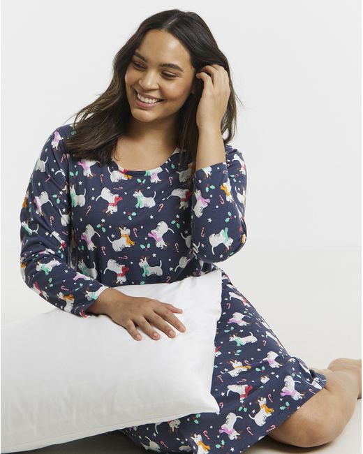 Pretty Secrets Blue Christmas Value Nighties