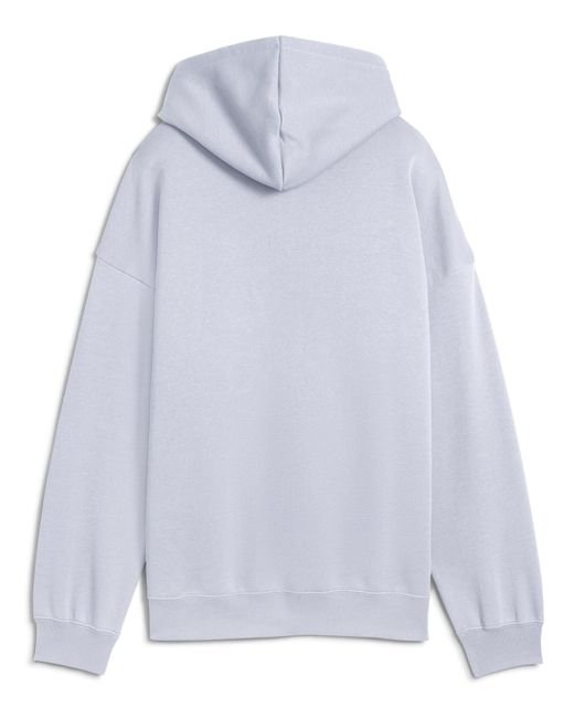 PUMA Blue Essentials Logo Oversized Hoodie