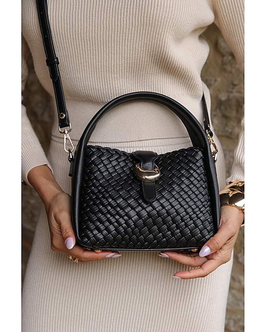 LUELLA GREY LONDON Black Luella Maggie Weave Crossbody