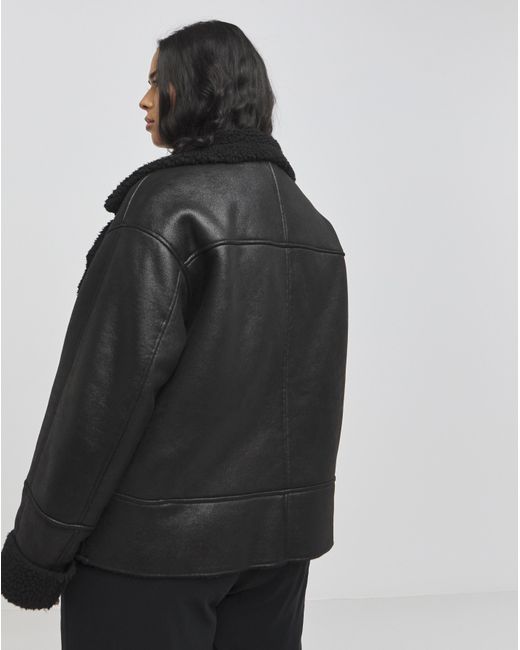 Simply Be Black Worn Look Aviator