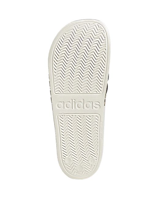 Adidas White Adilette Shower Slides