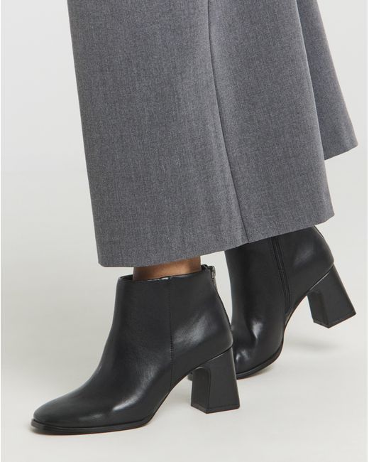 Simply Be Gray Outside Zip Ankle Boot Ex Wide