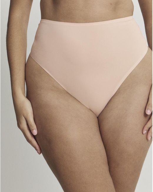 Figleaves Brown Smoothing High-Waisted Thong