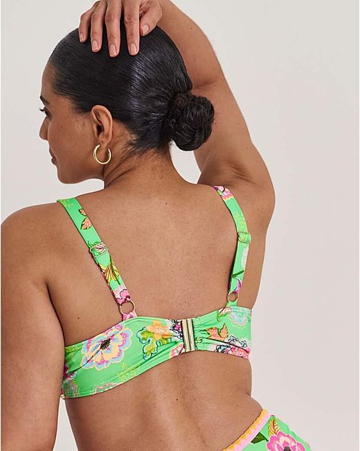 Figleaves Green Underwired Bikini Top