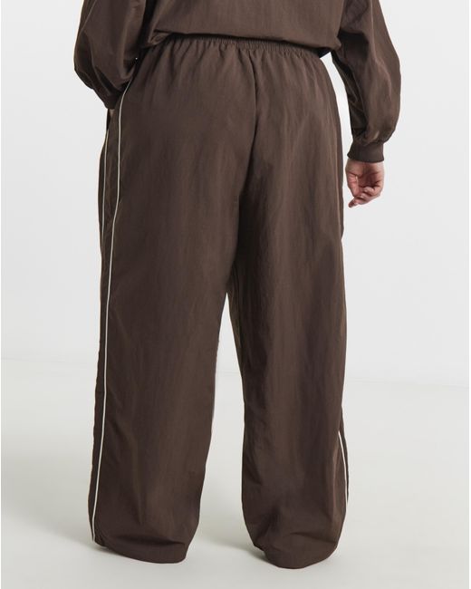 PUMA Brown Relaxed Woven Track Pant