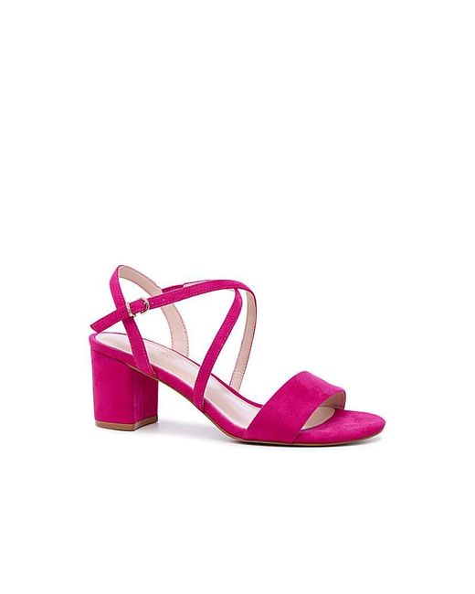 Paradox London Pink Honeysilk Wide Fit Sandal