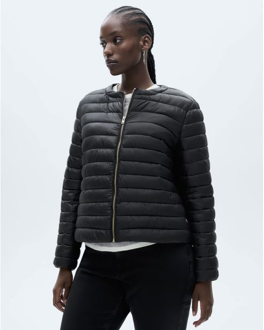 Mango Black Puffer Coat Blandi