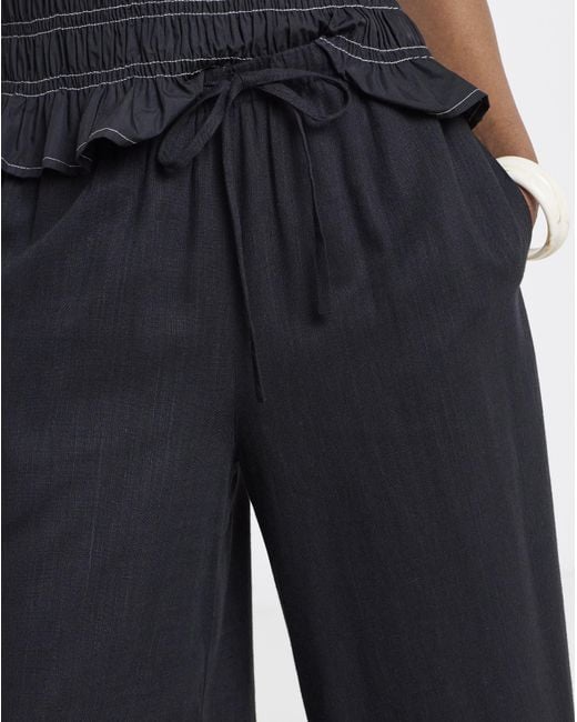 Simply Be Blue Linen Culotte
