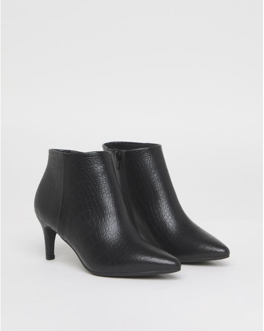 JD Williams Multicolor Kitten Heel Pointed Toe Ankle Boot E