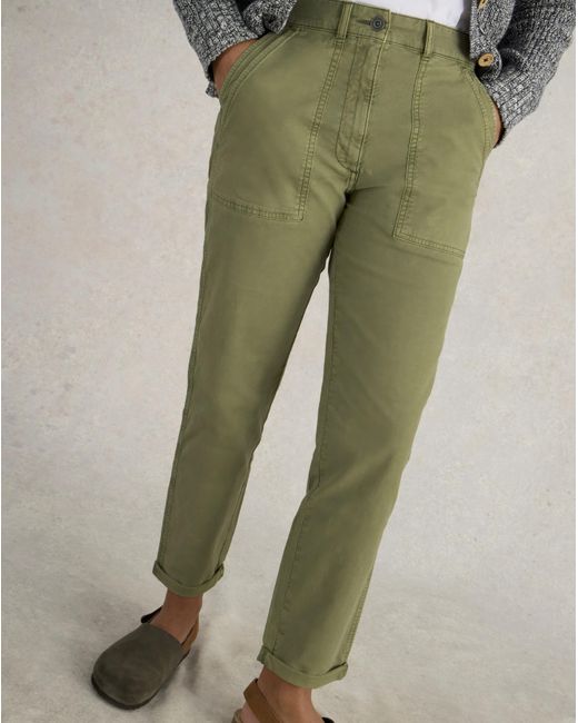 White Stuff Green Chino Trouser