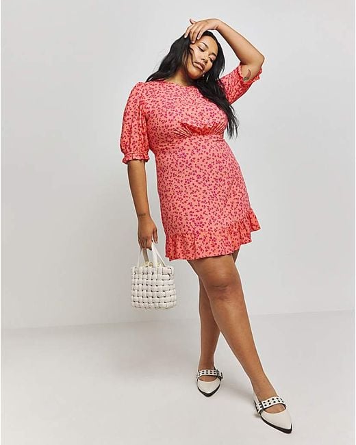 Nobody's Child Red Serena Floral Dress