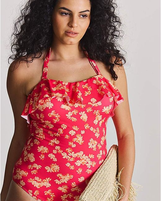 Simply Be Red Value 2 Pack Swimsuits