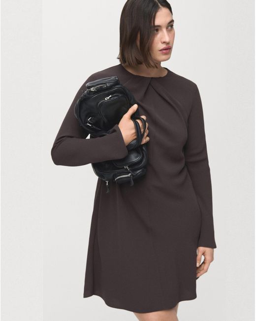 Mango Brown Mini Dress