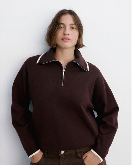 Mango Black Polo Neck Sweater