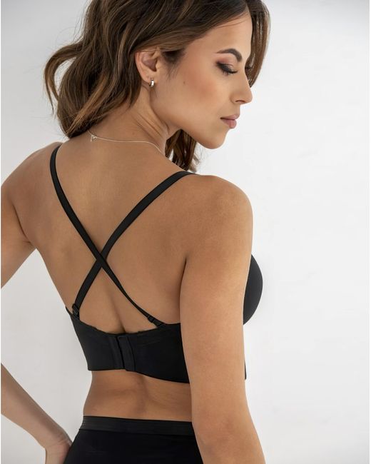 Pour Moi Black Pour Moi Definitions Longline Bra