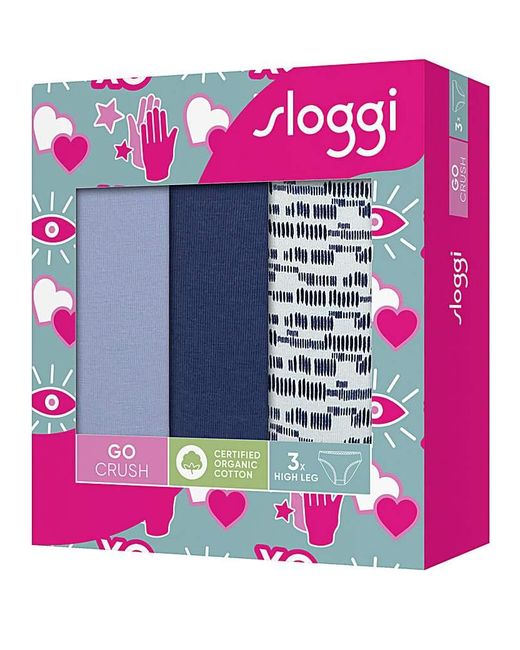 Sloggi Multicolor 3Pk Gocrush Tai Knicker Mult