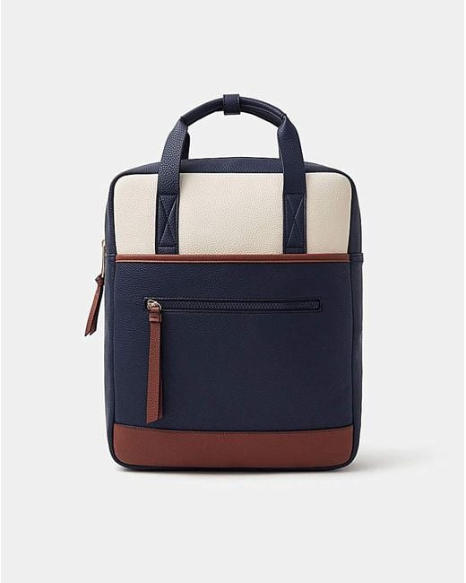 Accessorize Blue Faux Leather Backpack