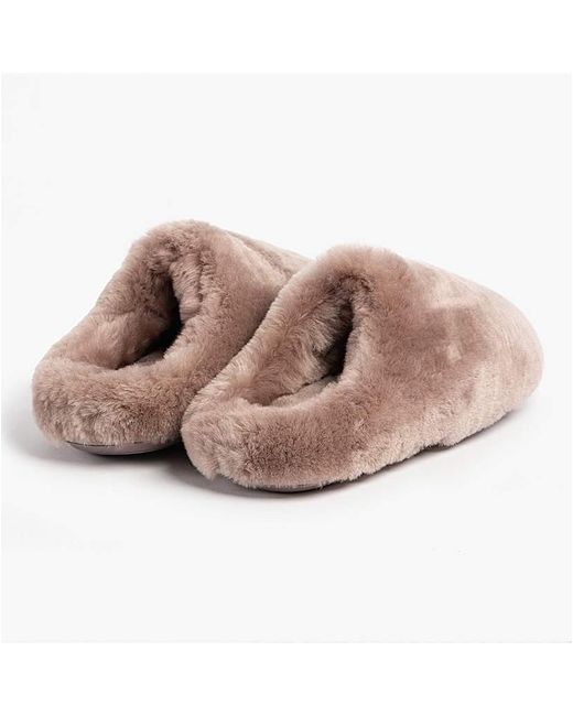 Just Sheepskin|Totes Pink Just Sheepskin Ladies Louise Slipper