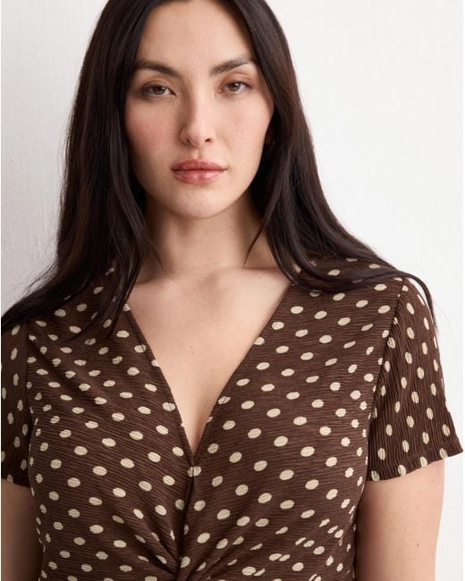 Mango Brown Dress Pomi