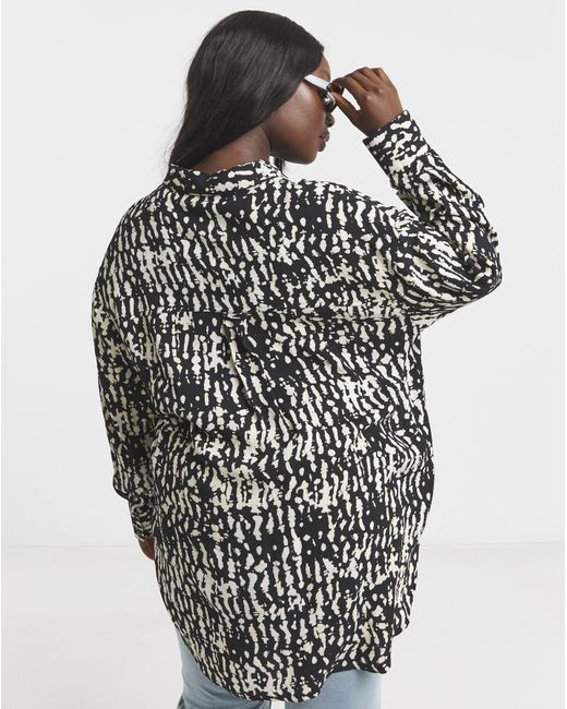 Simply Be Multicolor Crinkle Shirt