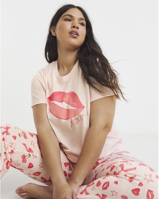Simply Be Pink Pyjama Set