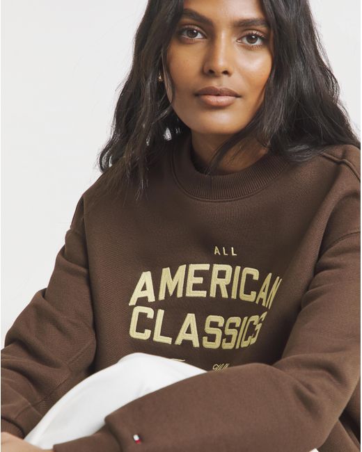 Tommy Hilfiger Brown Terry Sweatshirt