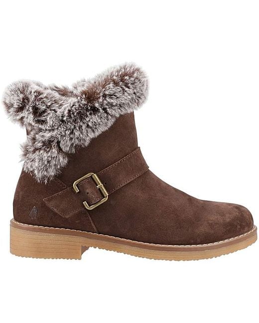 Hush Puppies Brown Hannah Wide Fit Boot