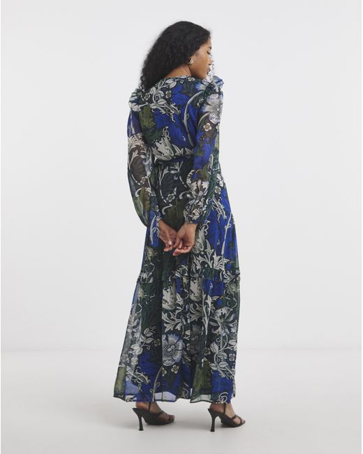 Hope & Ivy Blue William Morris Society Dress
