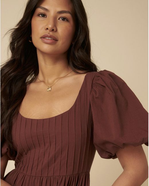 Nobody's Child Brown Mimi Midi Dress