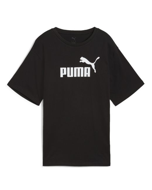 PUMA Black Essential No.1 Logo Relaxed T-Shirt