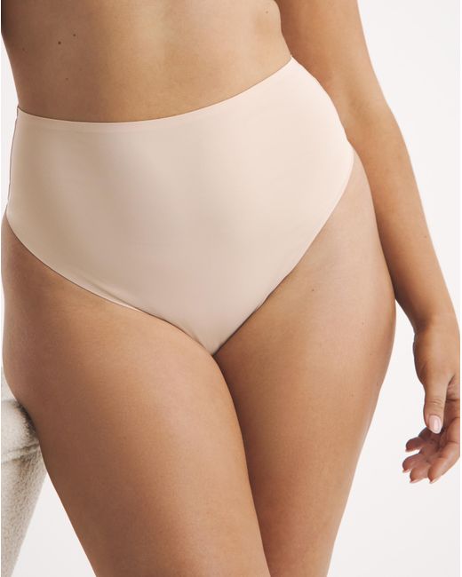 Figleaves Brown Smoothing High-Waisted Thong