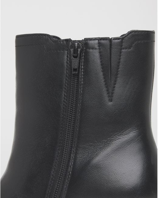Simply Be Blue Block Heel Chelsea Boot Extra Wide