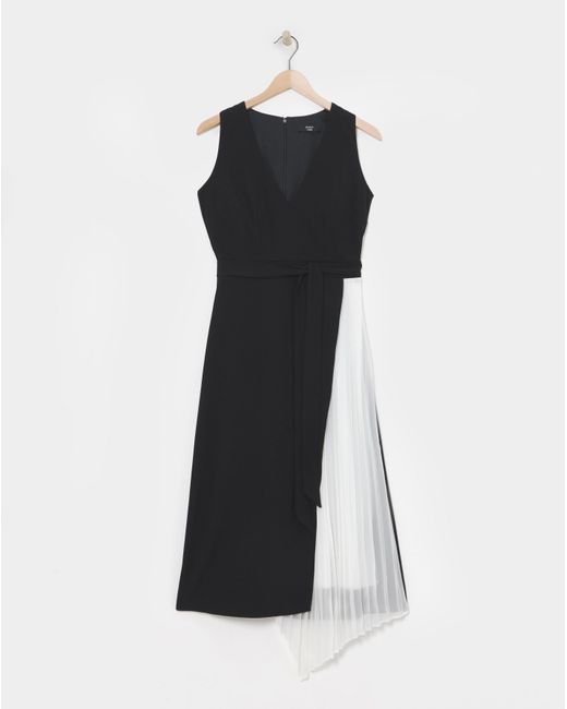 Joanna Hope Black Dress With Pleated Panel