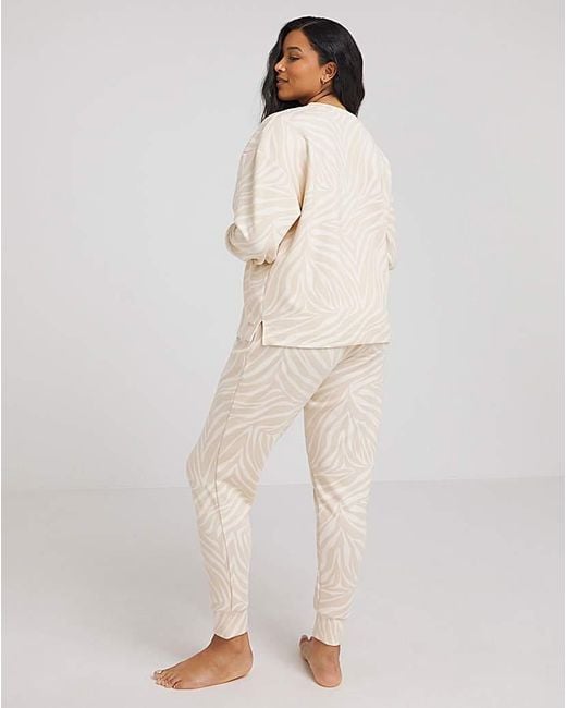 Figleaves Natural Supersoft Printed Lounge Set