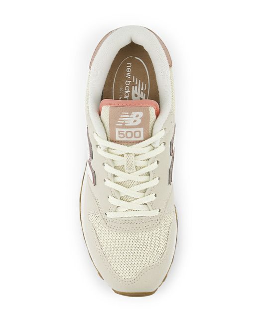 New Balance White 500 Trainers