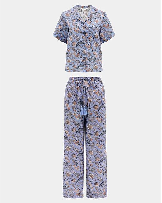 Accessorize Blue Floral Print Pyjamas Set