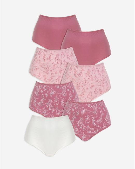 Pretty Secrets Pink 7 Pack Full Fit Brief