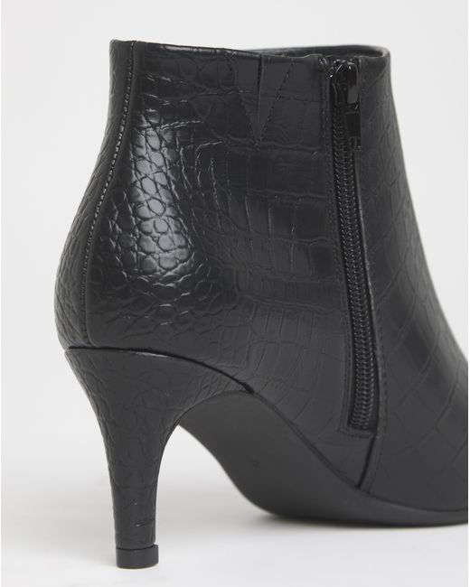 JD Williams Multicolor Kitten Heel Pointed Toe Ankle Boot E